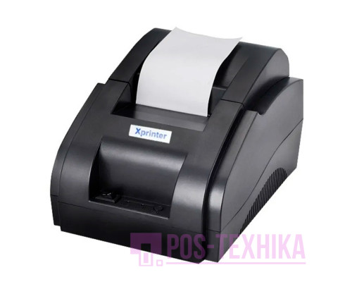 Принтер чеків Xprinter XP-58IIH (Bluetooth+USB, 58 мм, чорний, без обрізувача)