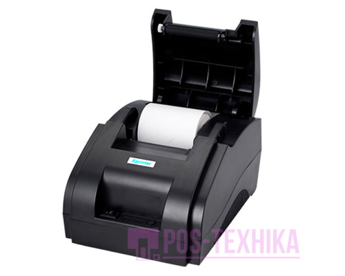 Принтер чеків Xprinter XP-58IIH (USB, 58 мм, чорний, без обрізувача)