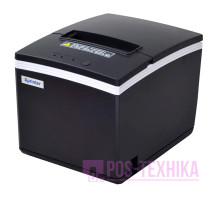 Принтер чеків Xprinter XP-N260H (Ethernet+RS232+USB, 80 мм, чорний, з обрізувачем)