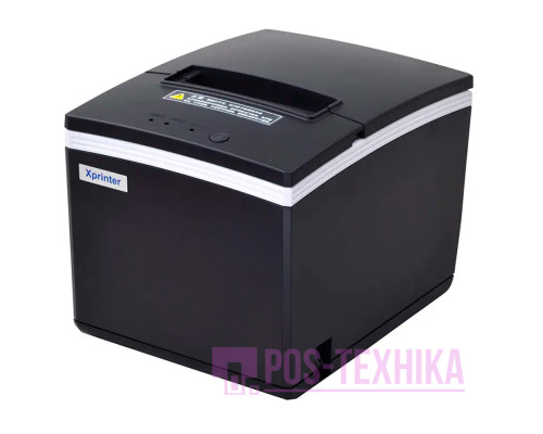 Принтер чеків Xprinter XP-N260H (Ethernet+RS232+USB, 80 мм, чорний, з обрізувачем)