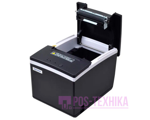 Принтер чеків Xprinter XP-N260H (Ethernet+RS232+USB, 80 мм, чорний, з обрізувачем)