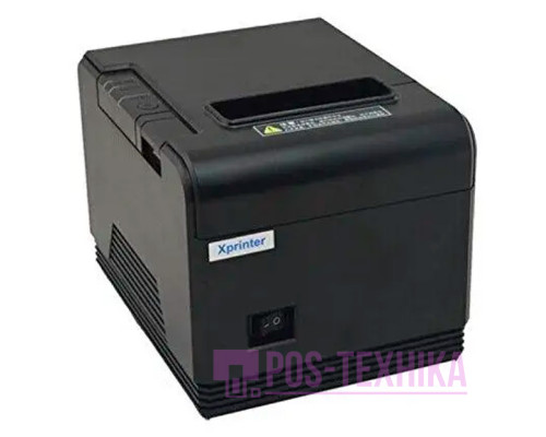 Принтер чеків Xprinter XP-Q200 (Ethernet+USB, 80 мм, чорний, з обрізувачем)